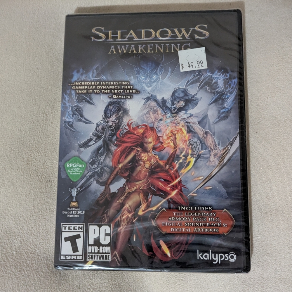 5 For $25 Shadow Awakenings PC DVD-Rom Software Rated T for Teens New Sealed